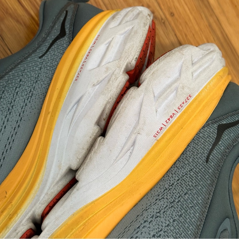 Hoka One One Mens Bondi 8 in Goblin Blue and Yellow Size 9 #P13 - Picture 10 of 13